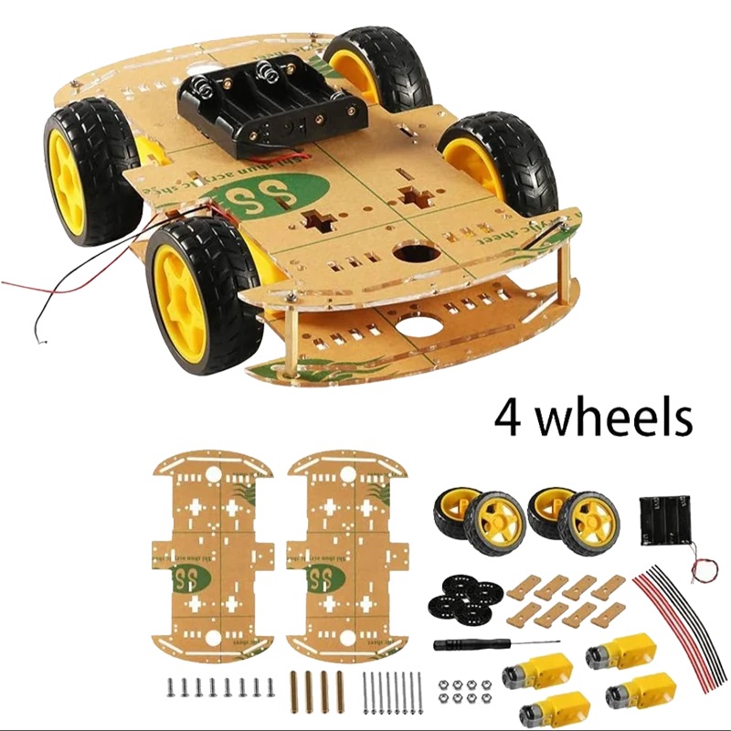 4WD Acrylic Car Chassis Kit